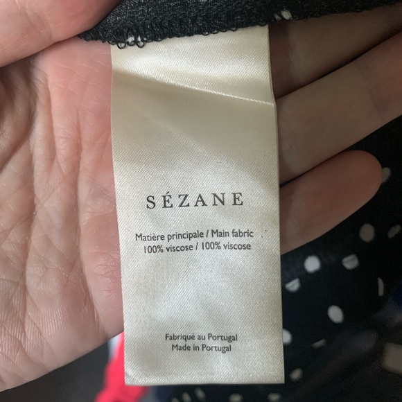 Sézane Alicia skirt Black polka dots - Picture 6 of 6